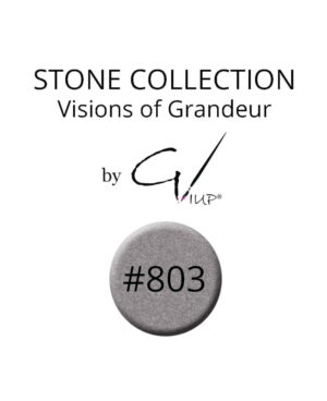 803 Stone Collection gelitrup by GIUP Grey Dark 3D Sugar effect glitter nail art 1