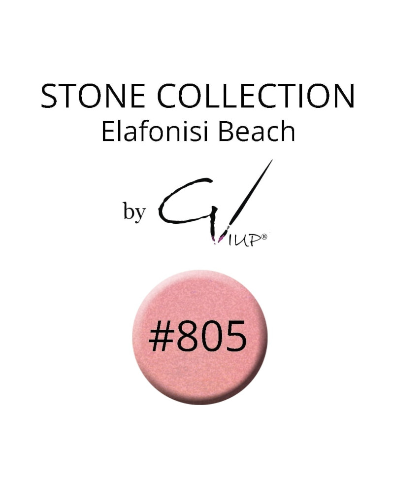 805 Stone Collection gelitrup by GIUP Peach Pink 3D Sugar effect glitter nail art