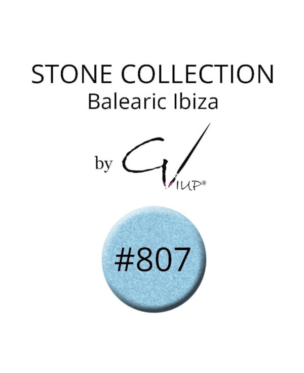807 Stone Collection gelitrup by GIUP Pastel Blue 3D Sugar effect glitter nail art