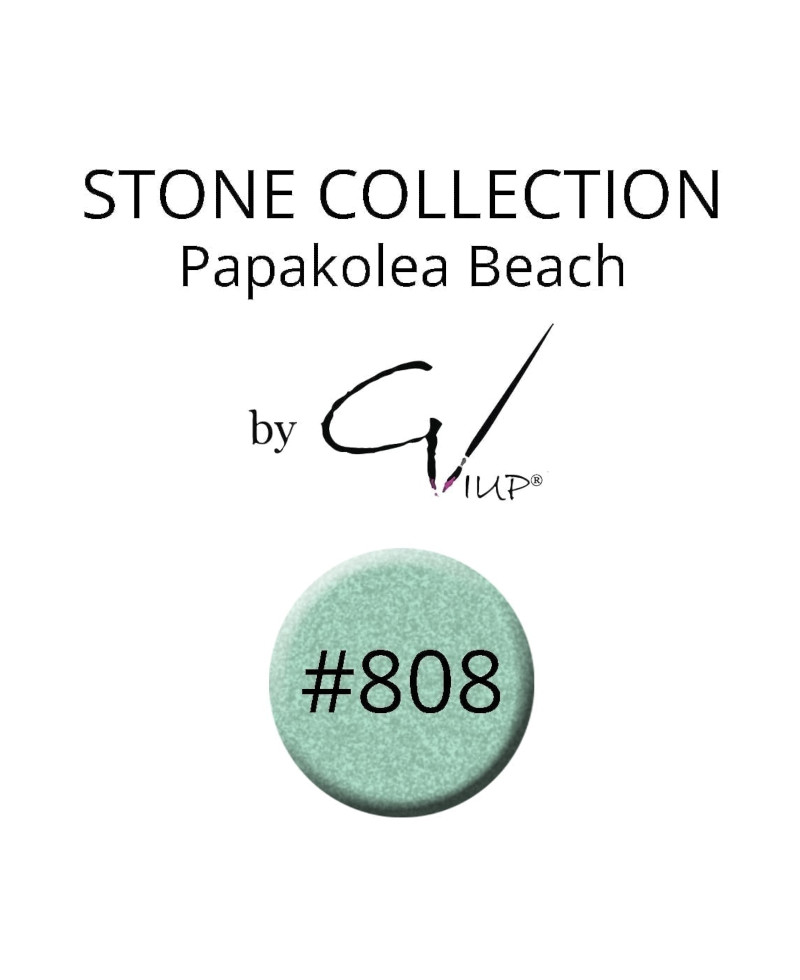 808 Stone Collection gelitrup by GIUP Green 3D Sugar effect glitter nail art